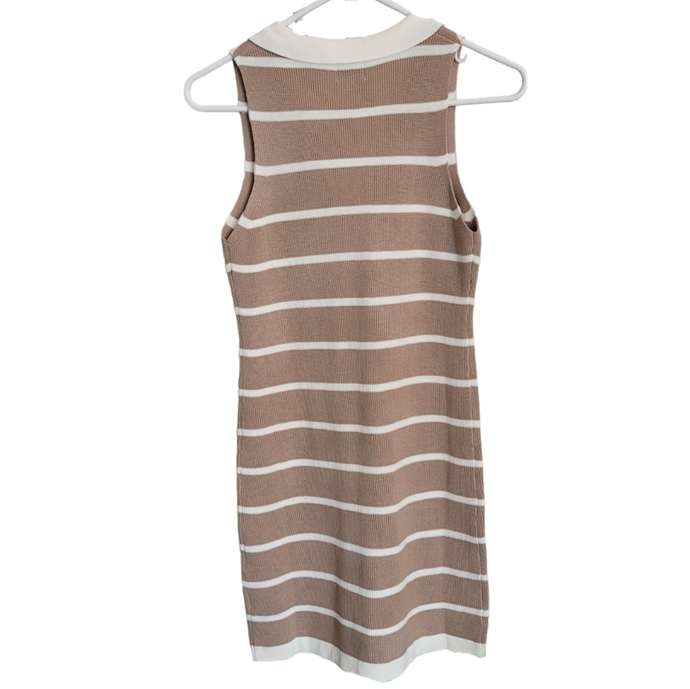 Dee Elly Striped Sleeveless Ribbed Dress - Like New - Picture 6 of 7